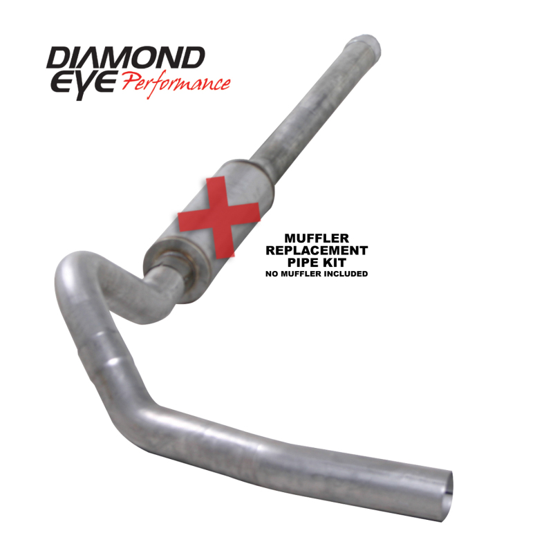 Chevrolet 2500 Performance Exhaust - Diamond Eye Performance - Cat Back, Single Exit - `06-`07